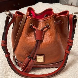 Dooney & Bourke Pebble Leather Small DrawstringBag